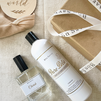 Pure Bébé & Cherish Duo: Luxe Calming Baby Laundry Detergent and Linen Spray Set