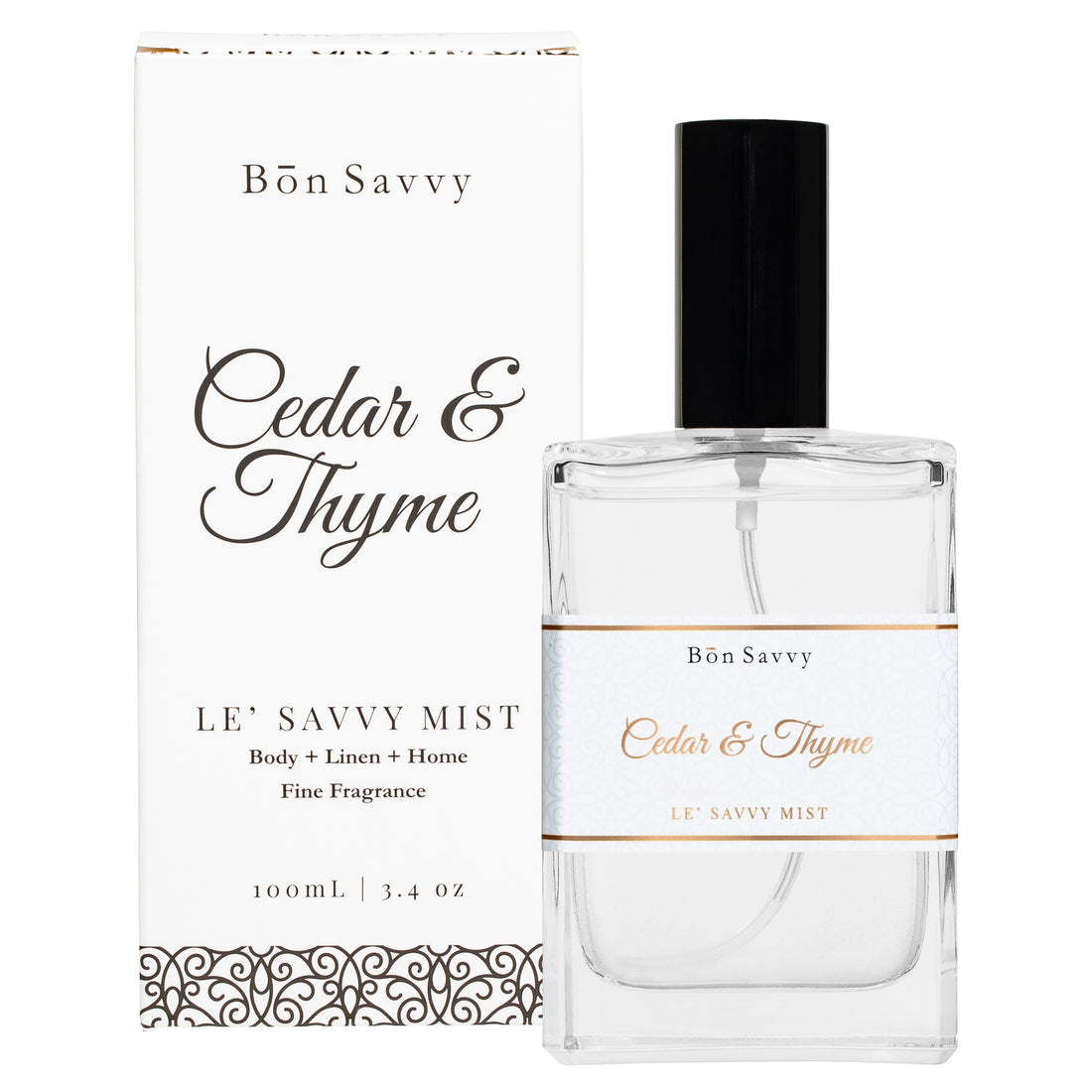 'Cedar & Thyme'  Perfume | Natural Fragrance With Vintage Inspired Atomiser